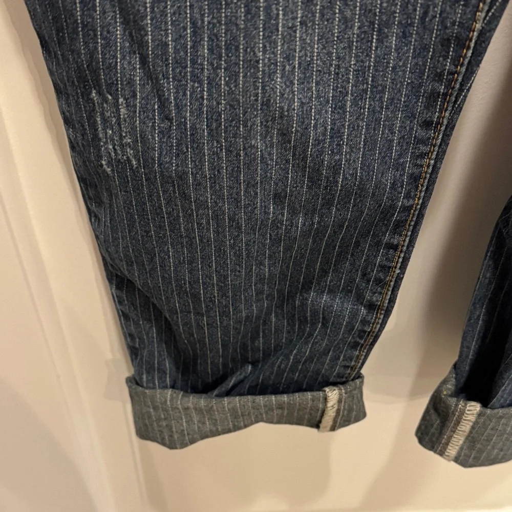 Denim Overalls with Distressed Details - Picture 5 of 6